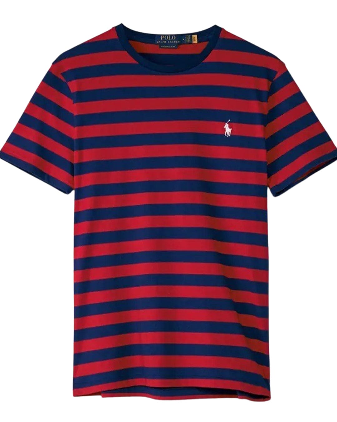 Polo Ralph Lauren T-Shirts Polo Ralph Lauren Double Striped Red T-Shirt