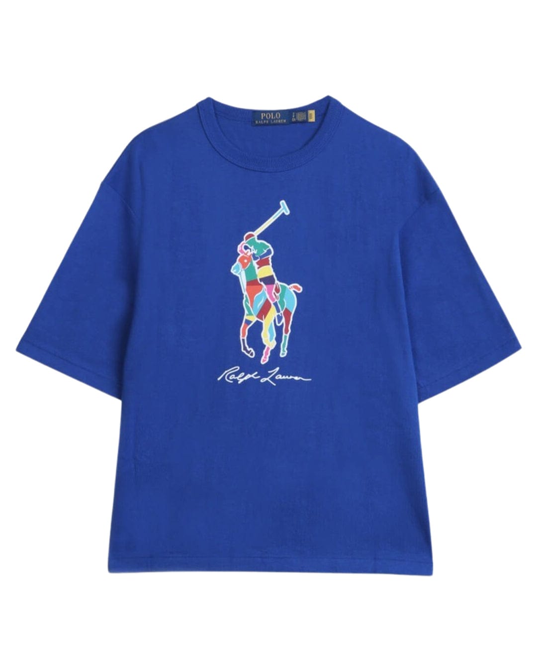 Polo Ralph Lauren T-Shirts Polo Ralph Lauren Multicolour Logo Blue Short Sleeve T-Shirt