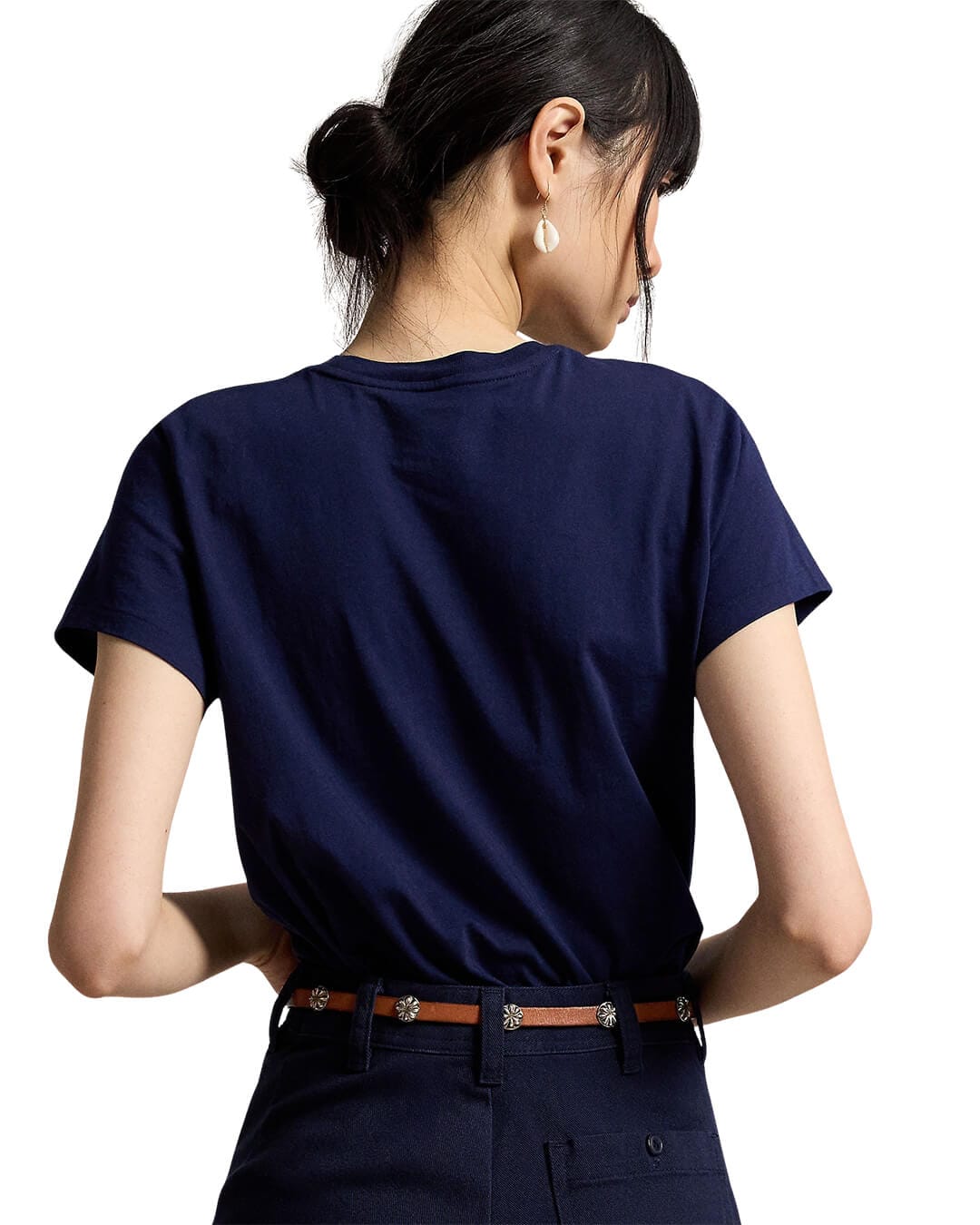 Polo Ralph Lauren T-Shirts Polo Ralph Lauren Navy Classic Fit Cotton Jersey  T-Shirt