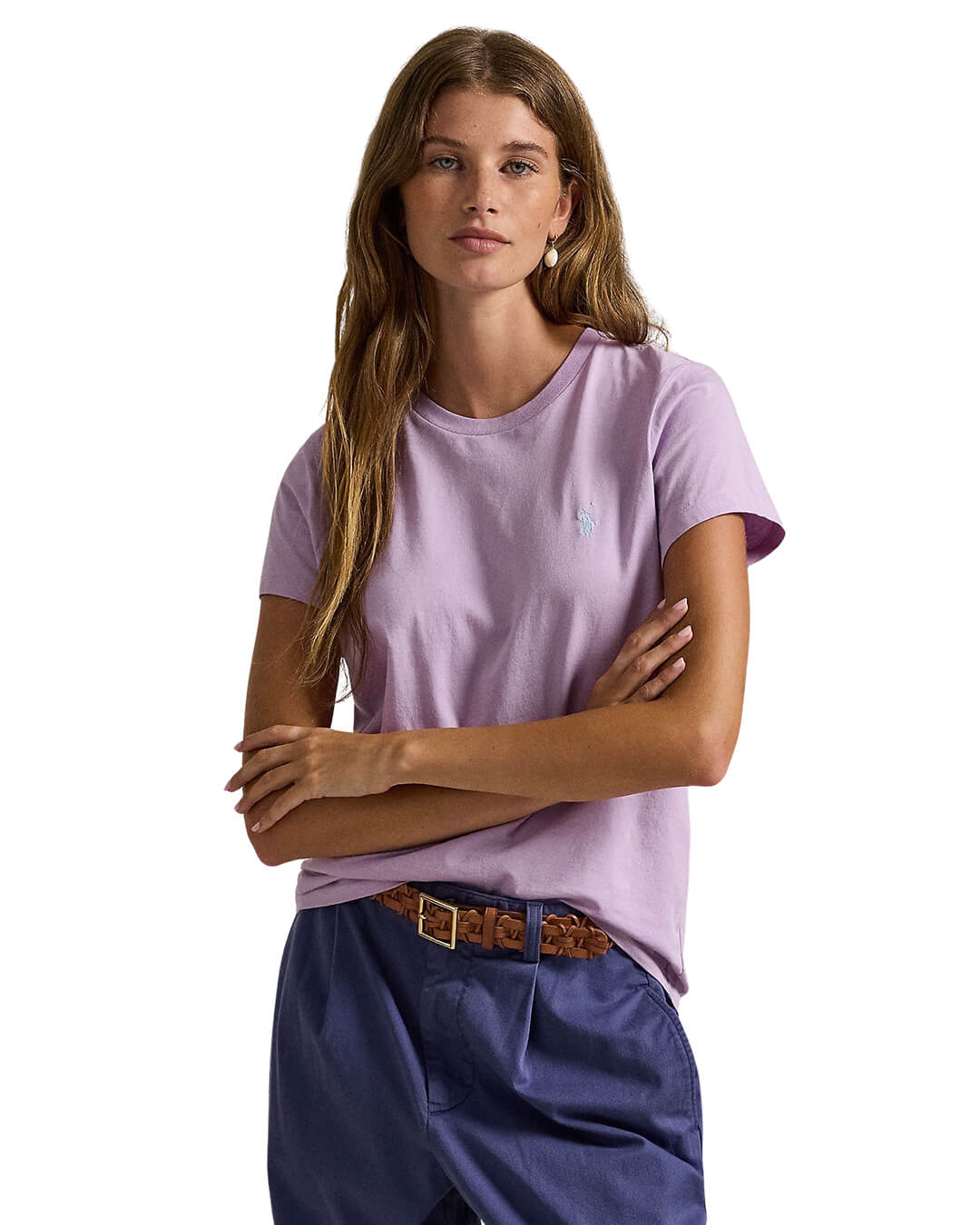 Polo Ralph Lauren T-Shirts Polo Ralph Lauren Purple Classic Fit Cotton Jersey T-Shirt