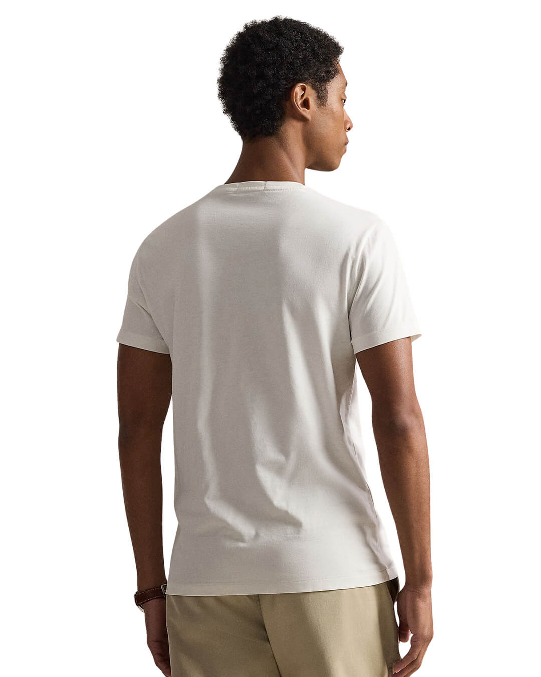 Polo Ralph Lauren T-Shirts Polo Ralph Lauren White Custom Slim Fit Polo Bear Jersey  T-Shirt