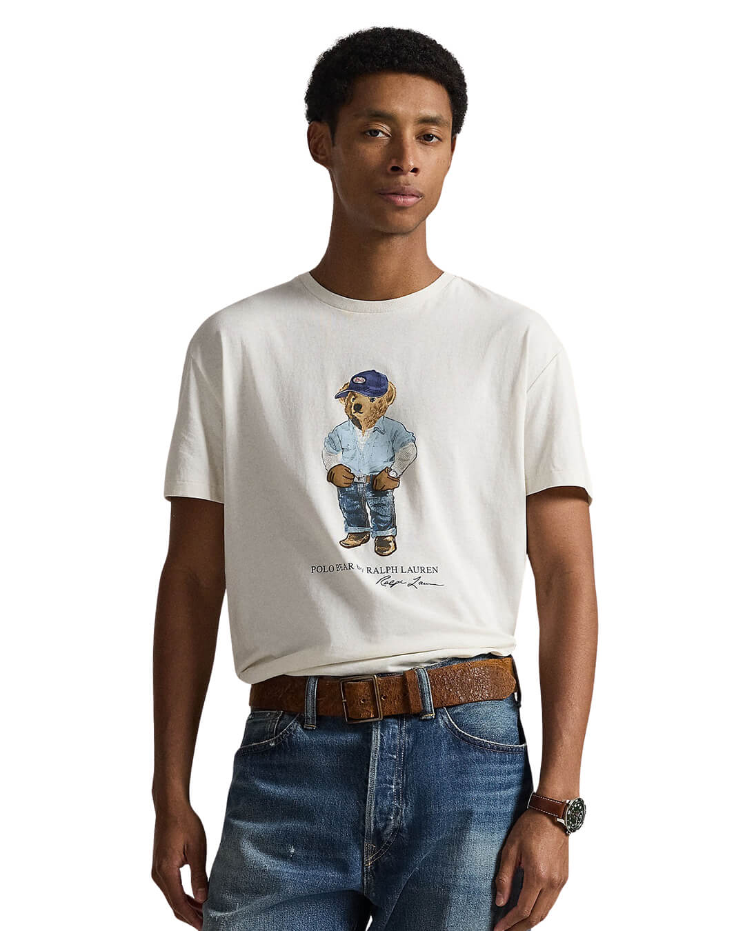 Polo Ralph Lauren T-Shirts Polo Ralph Lauren White Polo Bear  T-Shirt