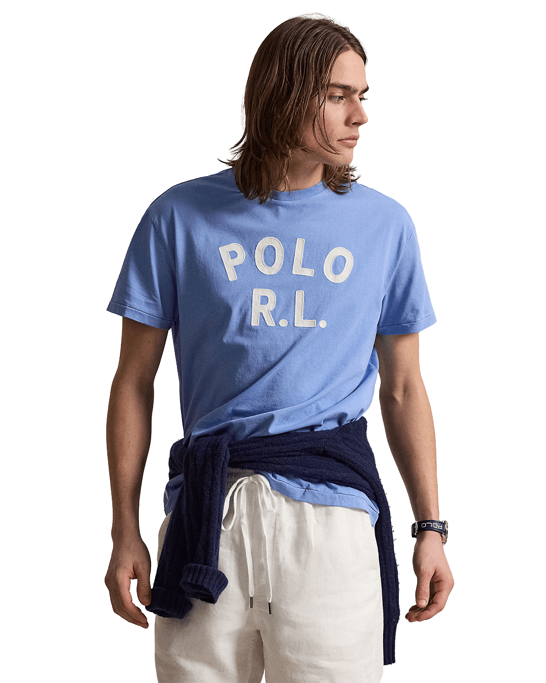 Polo Ralph Lauren T-Shirts Ralph Lauren Blue Ralph Lauren Classic Fit Logo Jersey T-Shirt Blue