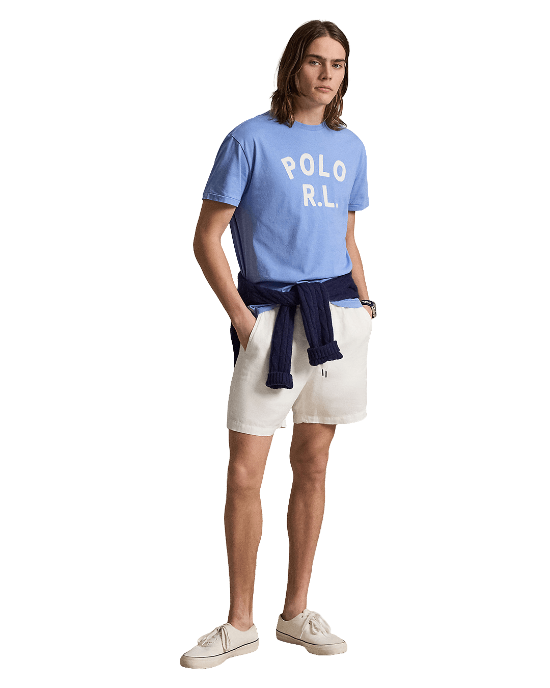 Polo Ralph Lauren T-Shirts Ralph Lauren Blue Ralph Lauren Classic Fit Logo Jersey T-Shirt Blue