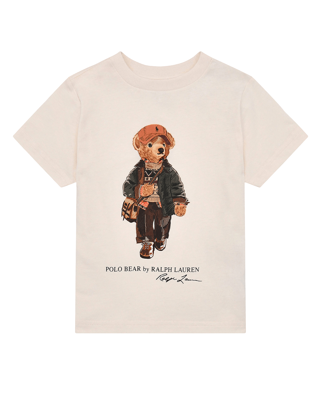 Polo Ralph Lauren T-Shirts Ralph Lauren Cream Ralph Lauren Polo Bear Cotton Jersey Tee Cream