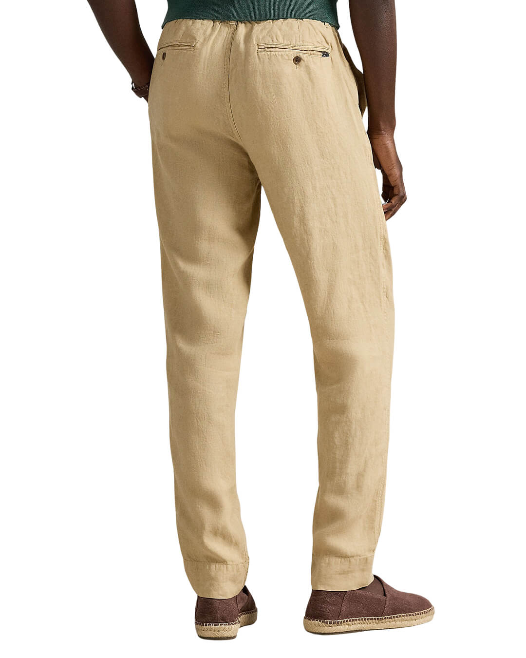 Polo Ralph Lauren Trousers Polo Ralph Lauren Beige Lateef Slim Tapered Fit Linen  Trousers