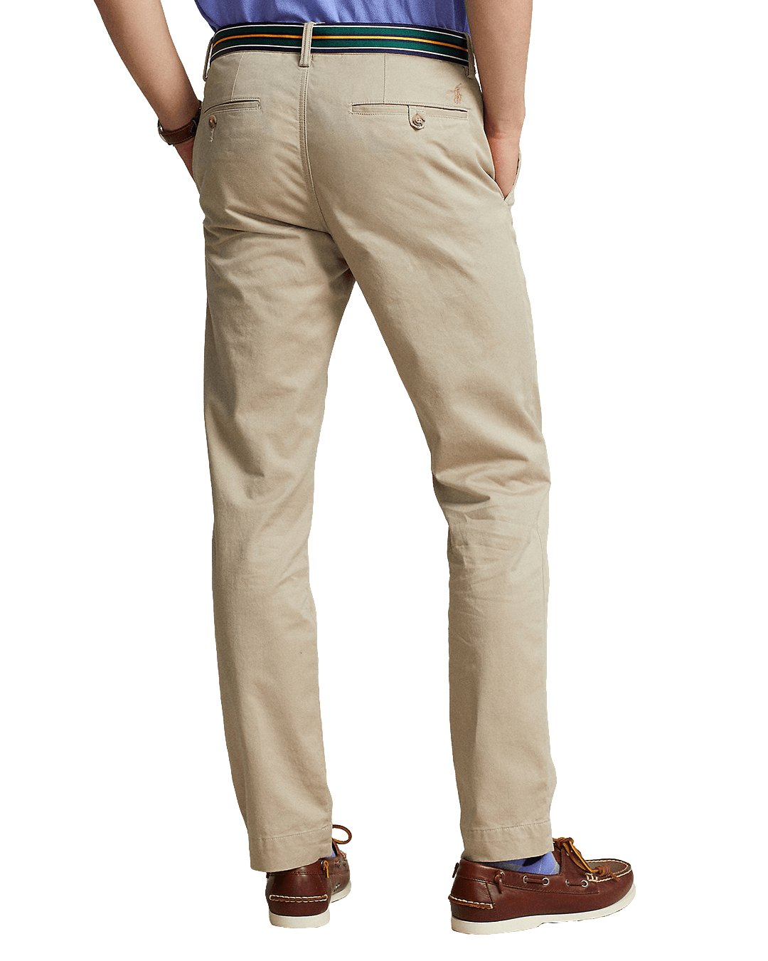Polo Ralph Lauren Trousers Polo Ralph Lauren Beige Washed Stretch Slim Fit Chino Trousers
