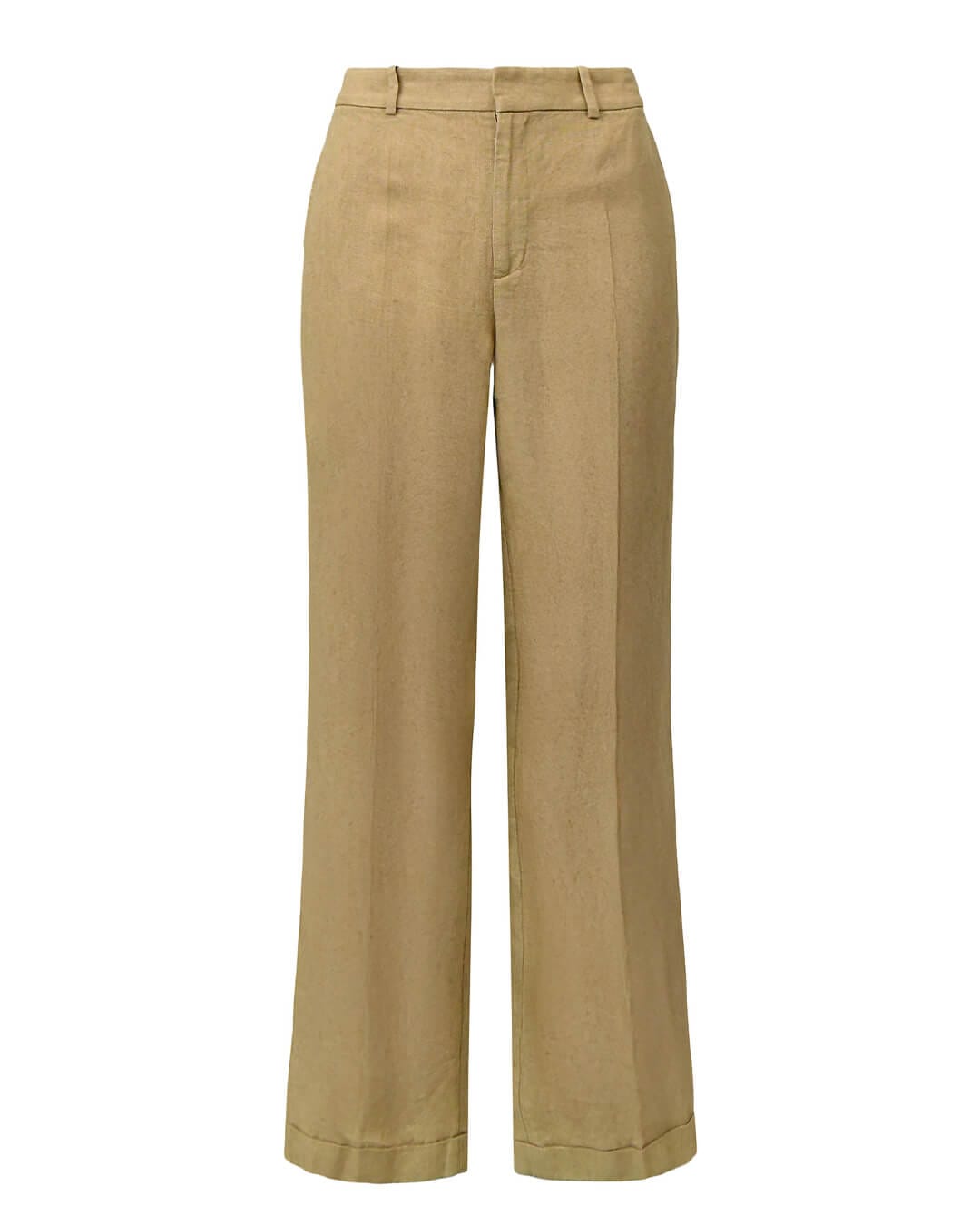 Polo Ralph Lauren Trousers Polo Ralph Lauren Beige  Woven Straight Linen Cotton Trousers
