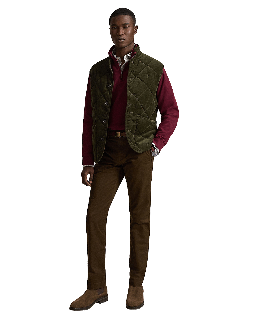 Polo Ralph Lauren Trousers Polo Ralph Lauren Brown Bedford Stretch Straight Fit Chino Trousers