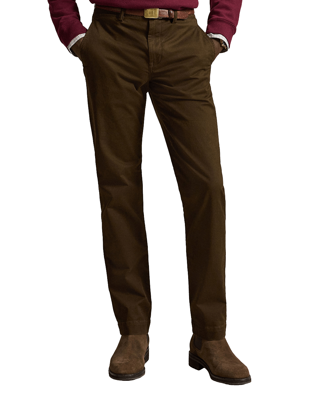 Polo Ralph Lauren Trousers Polo Ralph Lauren Brown Bedford Stretch Straight Fit Chino Trousers