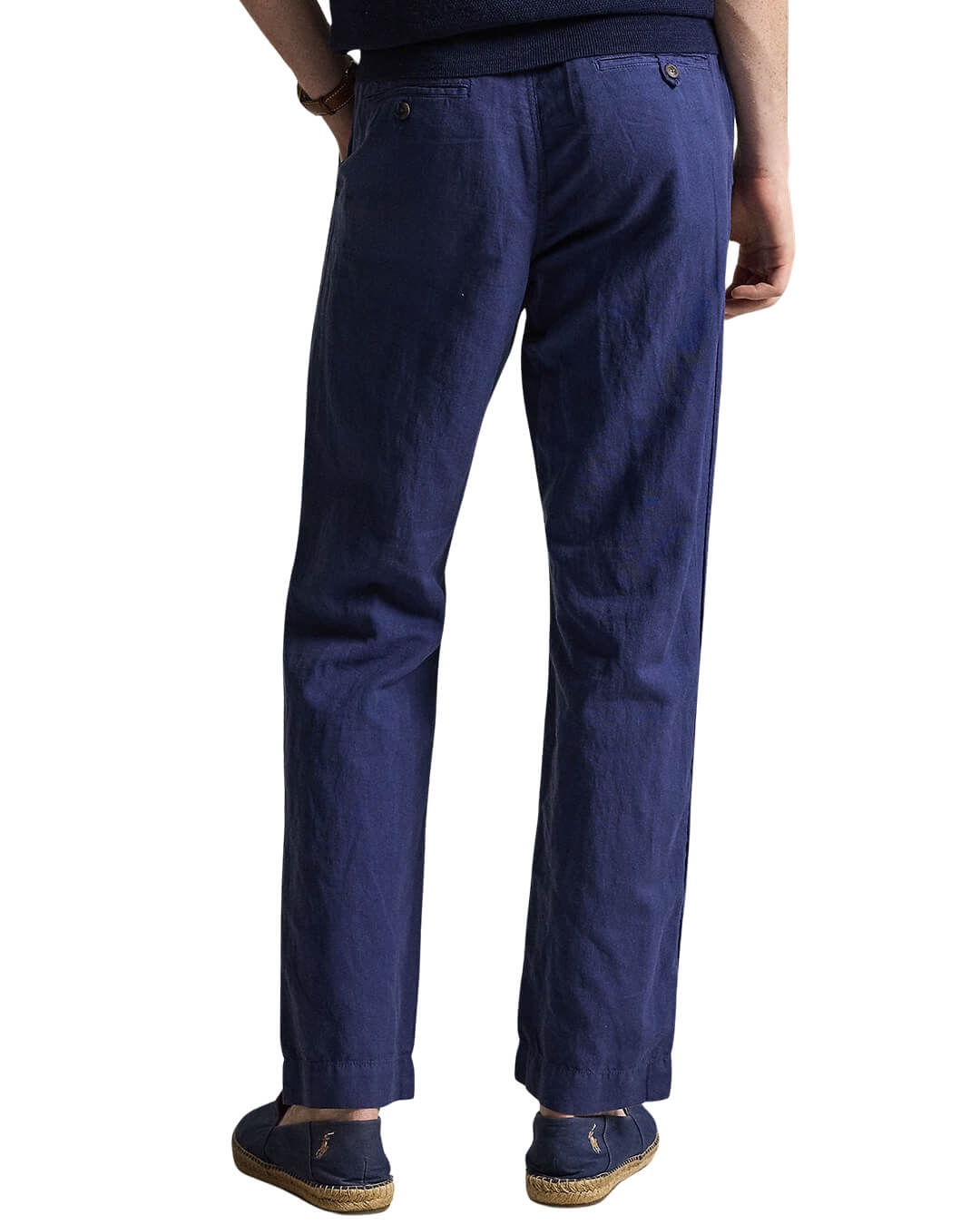 Polo Ralph Lauren Trousers Polo Ralph Lauren Navy  Woven Linen Trousers