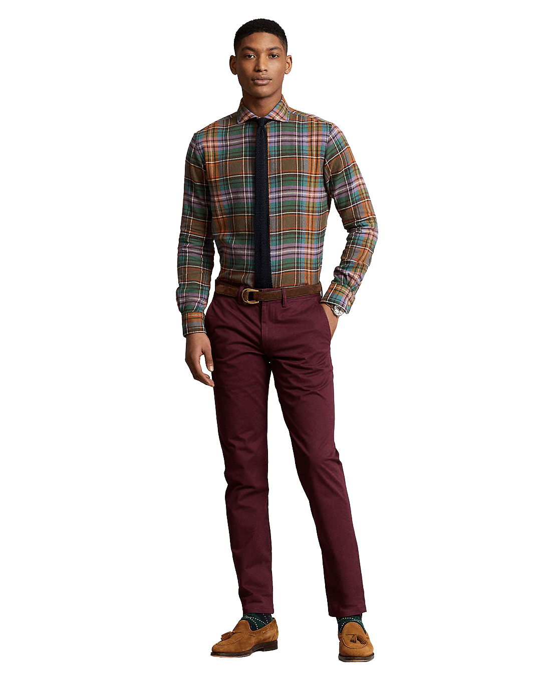 Polo Ralph Lauren Trousers Polo Ralph Lauren Red Bedford Stretch Straight Fit Chino Trousers