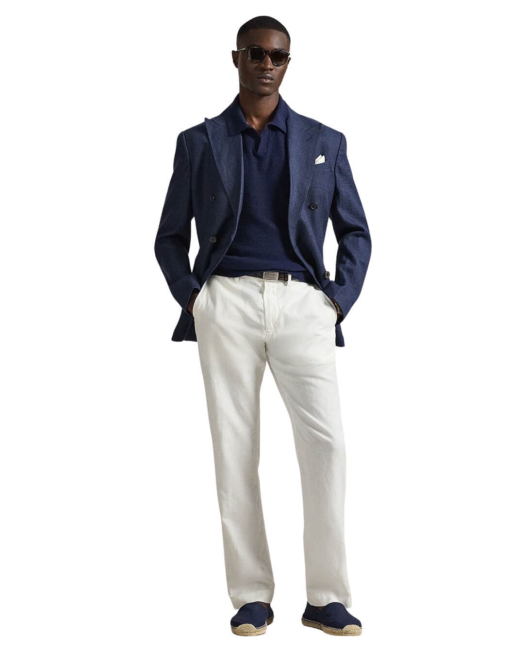 Polo Ralph Lauren Trousers Polo Ralph Lauren White Woven Linen  Trousers