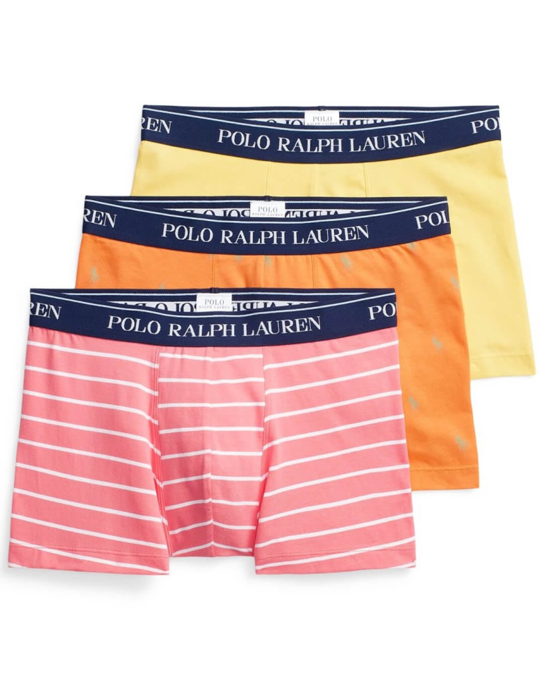 Polo Ralph Lauren Underwear Polo Ralph Lauren Yellow, Orange And Red Pastel Three-Pack Trunks