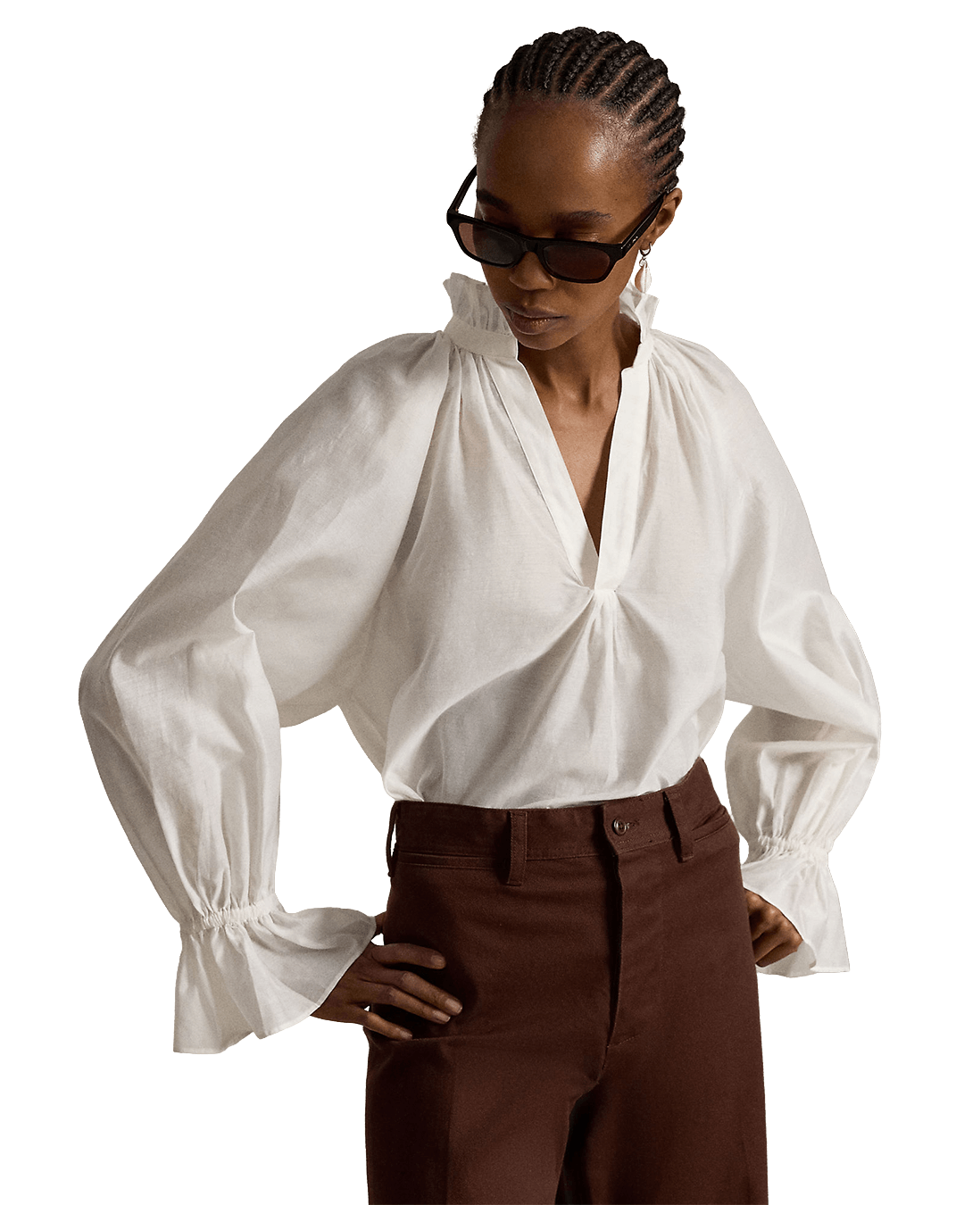 Ralph Lauren Shirts Ralph Lauren White Ralph Lauren Cotton-Silk Organdy Shirt White