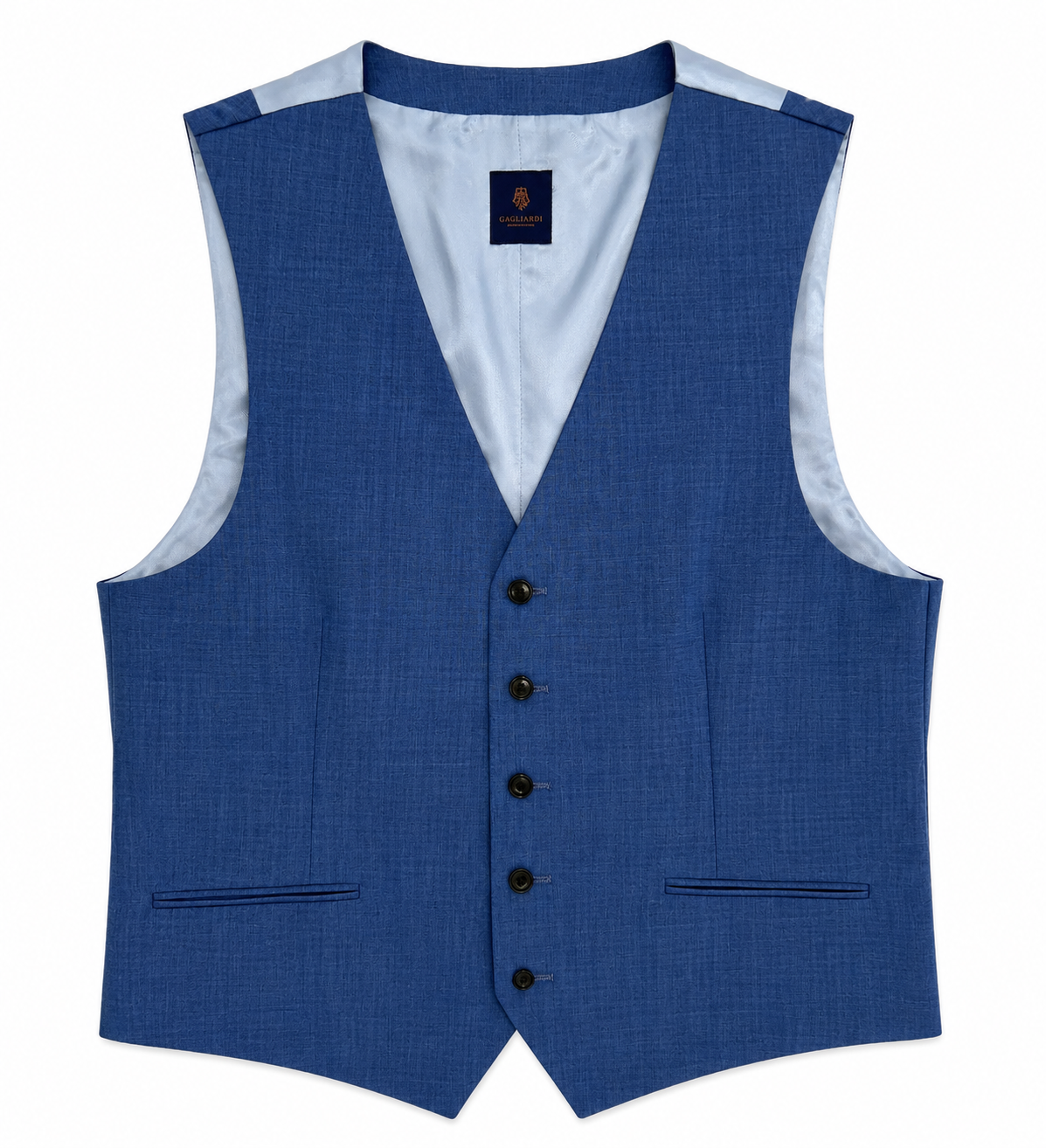 Gagliardi Blue M&M Waistcoat Reda Tropical Super 110S Blue