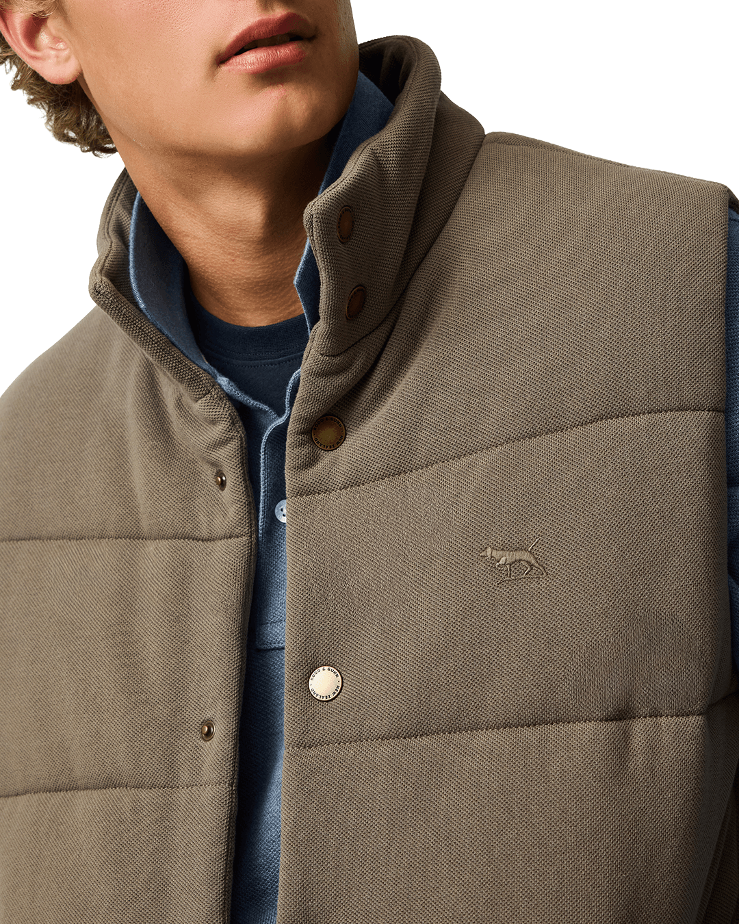 Rodd & Gunn Gilets Rodd & Gunn Khaki Lake Ferry Gilet