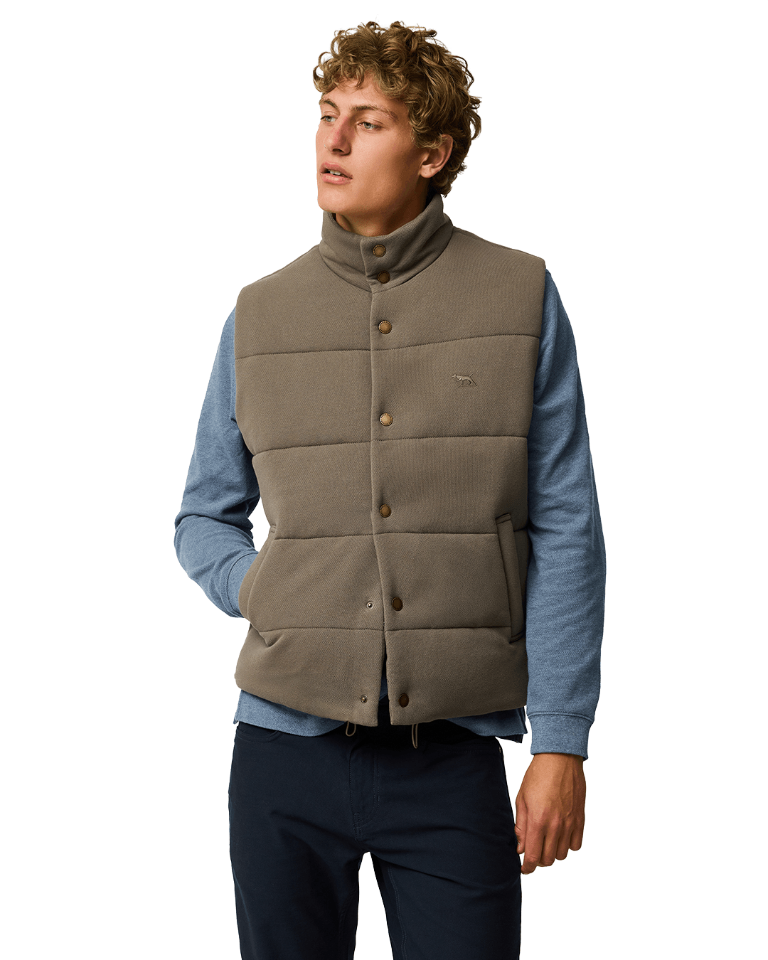 Rodd & Gunn Gilets Rodd & Gunn Khaki Lake Ferry Gilet