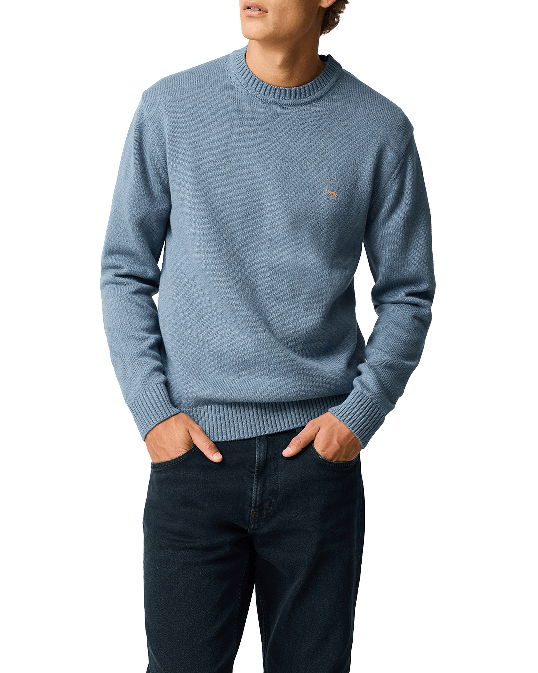 Rodd & Gunn Jumpers Rodd & Gunn Chambray Blue Gunn Knit Jumper