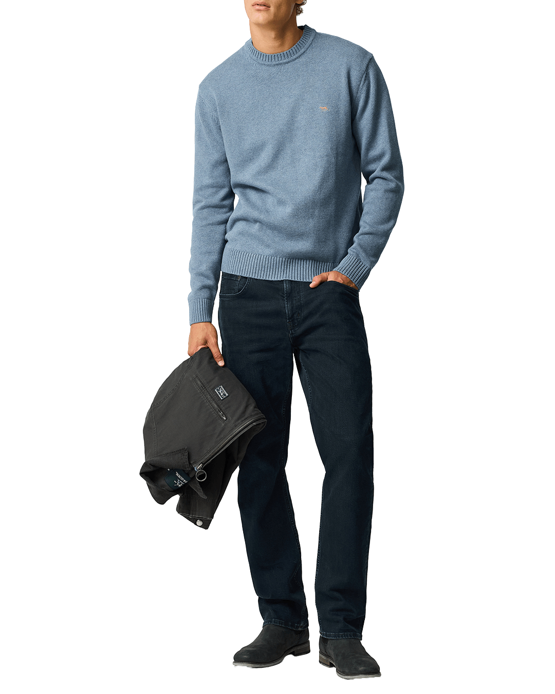 Rodd & Gunn Jumpers Rodd & Gunn Chambray Blue Gunn Knit Jumper
