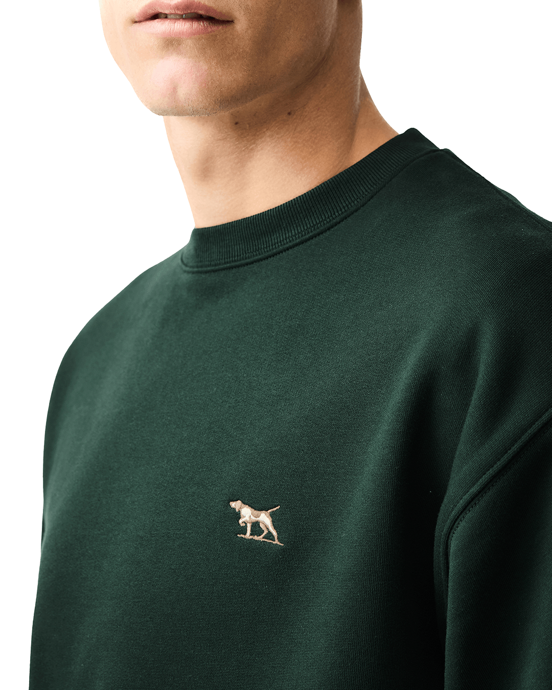Rodd & Gunn Jumpers Rodd & Gunn Forest Green Otago Crew Neck Sweatshirt