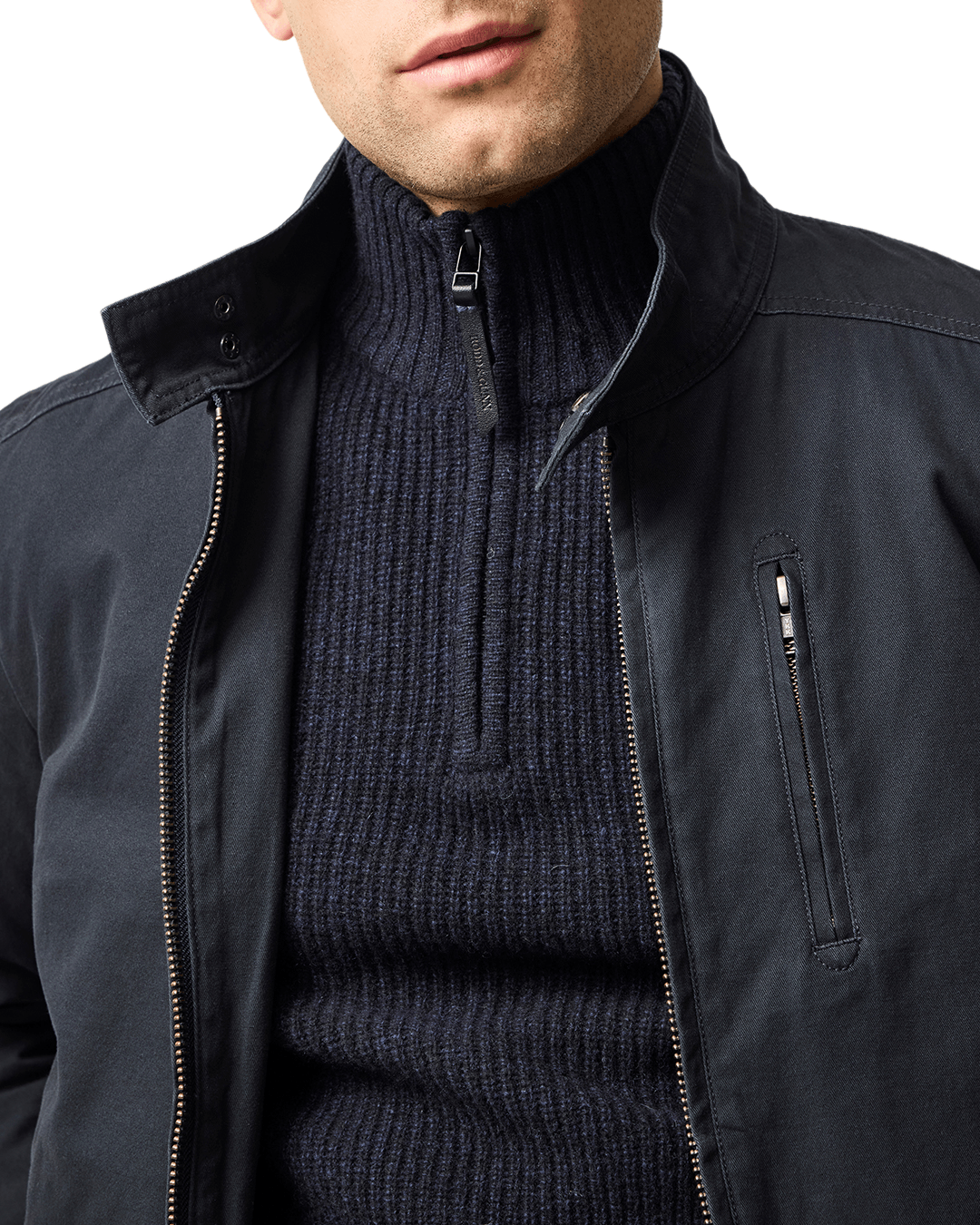 Rodd & Gunn Jumpers Rodd & Gunn Midnight Navy Robbies Road Jumper