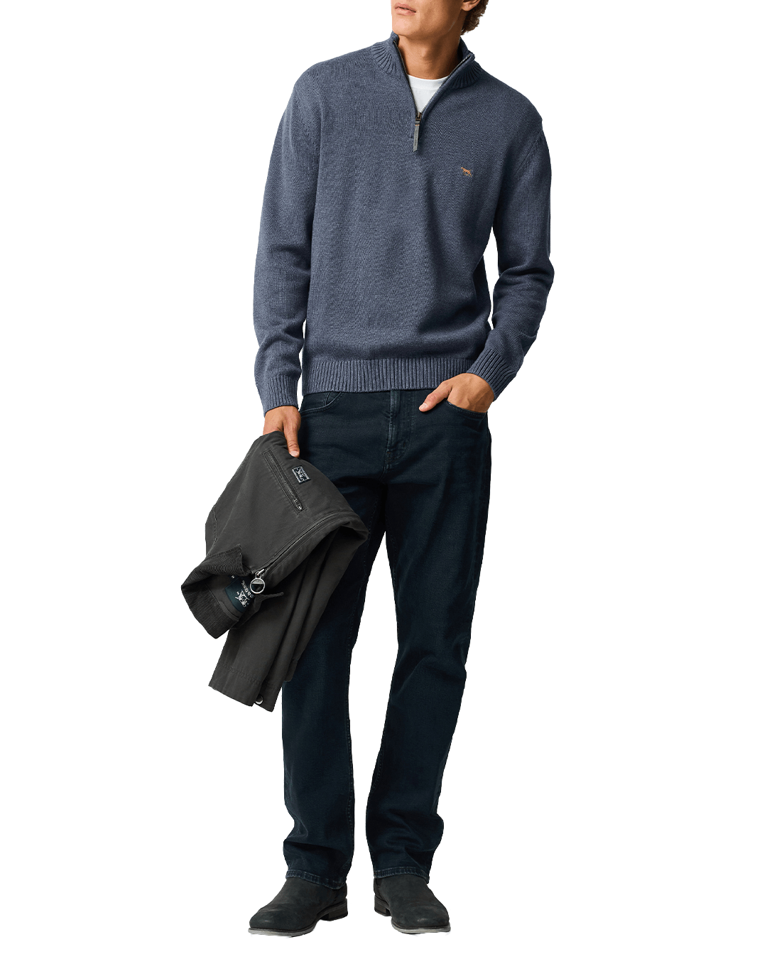 Rodd & Gunn Jumpers Rodd & Gunn Stonewash Blue Merrick Bay Knit Jumper
