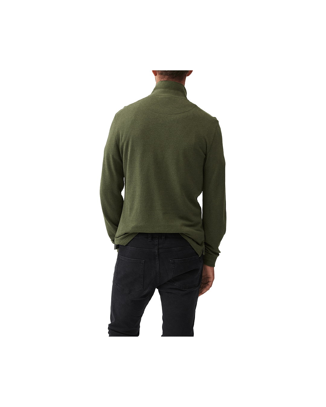 Rodd & Gunn Polo Shirts Rodd & Gunn Army Green Gunn Long Sleeve Polo Shirt