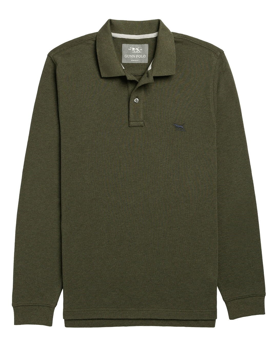 Rodd & Gunn Polo Shirts Rodd & Gunn Army Green Gunn Long Sleeve Polo Shirt