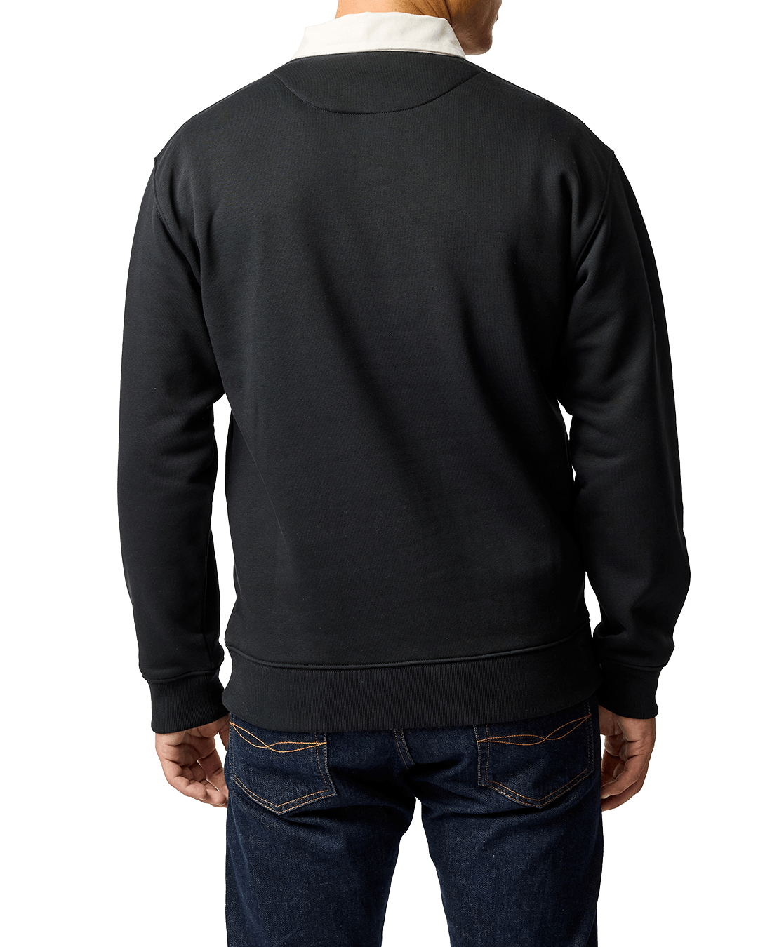 Rodd & Gunn Polo Shirts Rodd & Gunn Black Otago Rugby Shirt