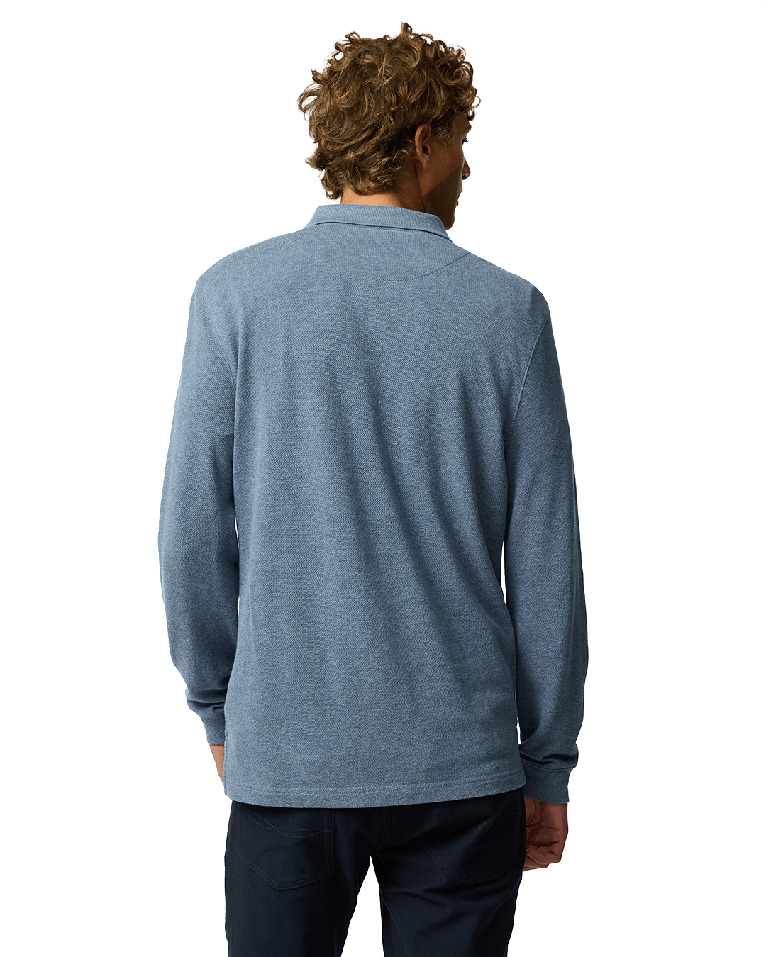 Rodd & Gunn Polo Shirts Rodd & Gunn Chambray Blue Gunn Long Sleeve Polo Shirt