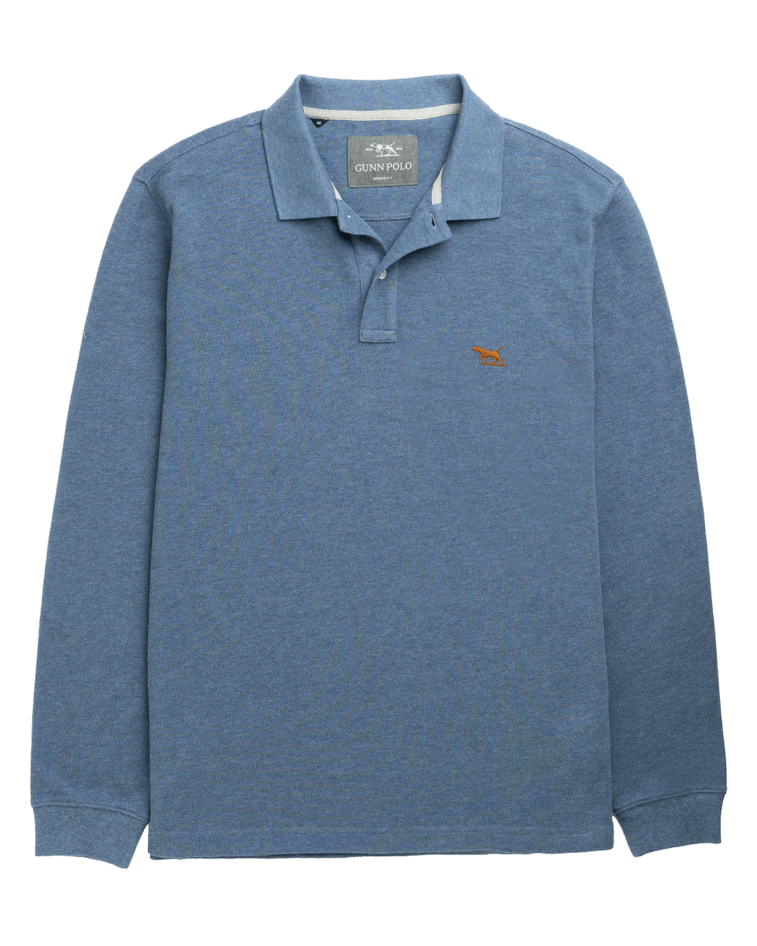 Rodd & Gunn Polo Shirts Rodd & Gunn Chambray Blue Gunn Long Sleeve Polo Shirt