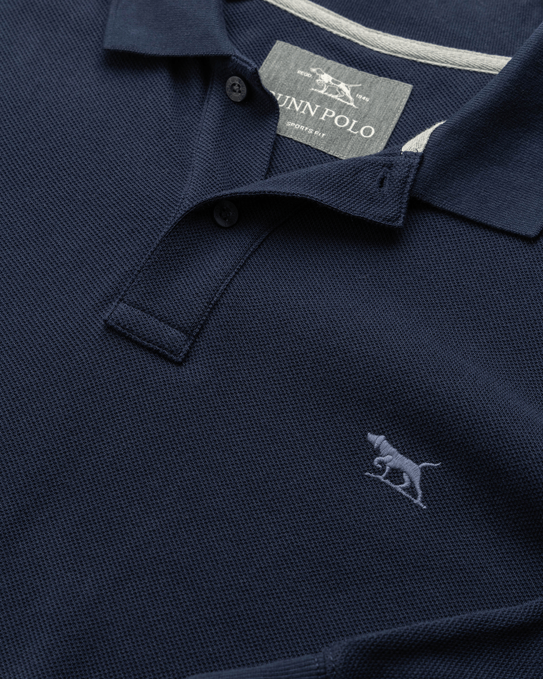 Rodd & Gunn Polo Shirts Rodd & Gunn Eclipse Blue Gunn Long Sleeve Polo Shirt