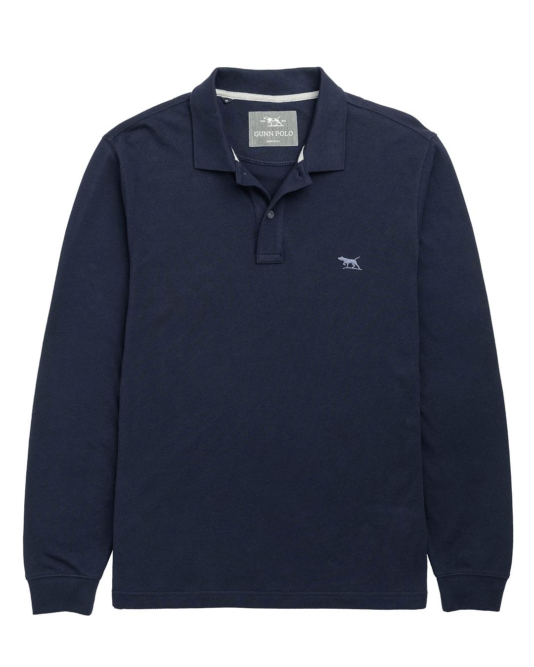 Rodd & Gunn Polo Shirts Rodd & Gunn Eclipse Blue Gunn Long Sleeve Polo Shirt
