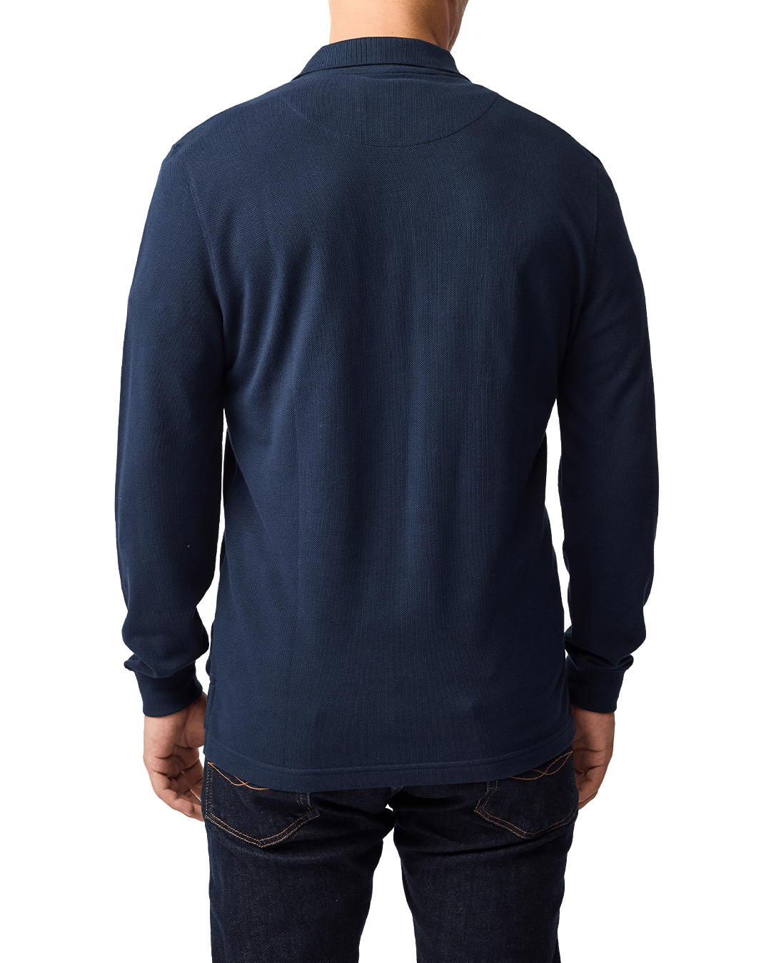 Rodd & Gunn Polo Shirts Rodd & Gunn Eclipse Blue Gunn Long Sleeve Polo Shirt