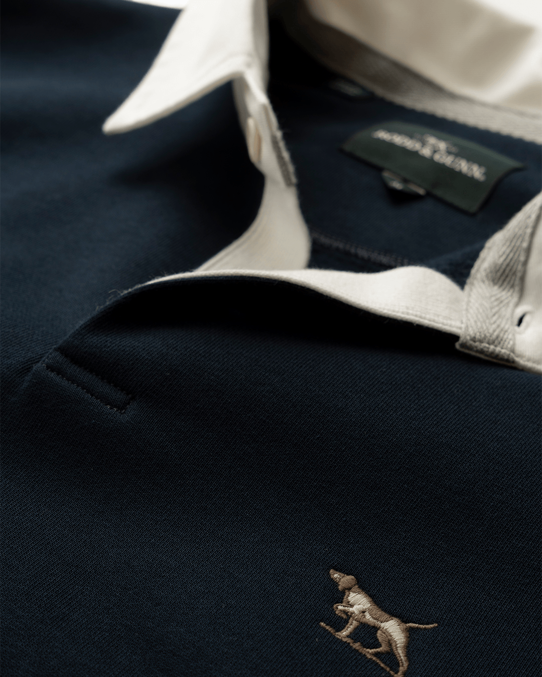 Rodd & Gunn Polo Shirts Rodd & Gunn Eclipse Blue Otago Rugby Shirt