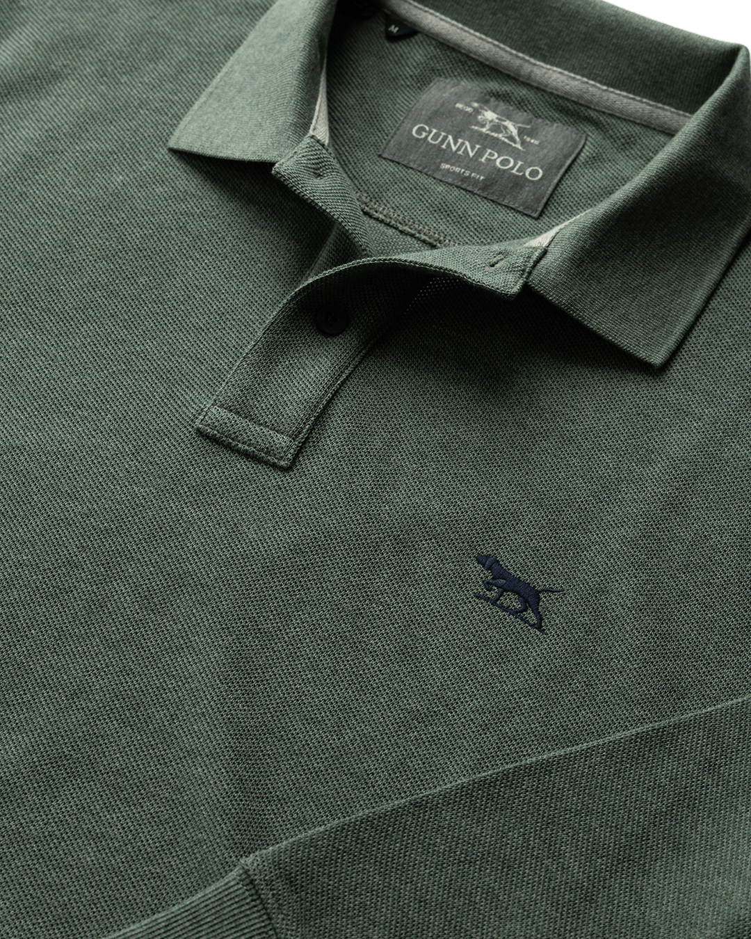 Rodd & Gunn Polo Shirts Rodd & Gunn Fern Green Gunn Long Sleeve Polo Shirt