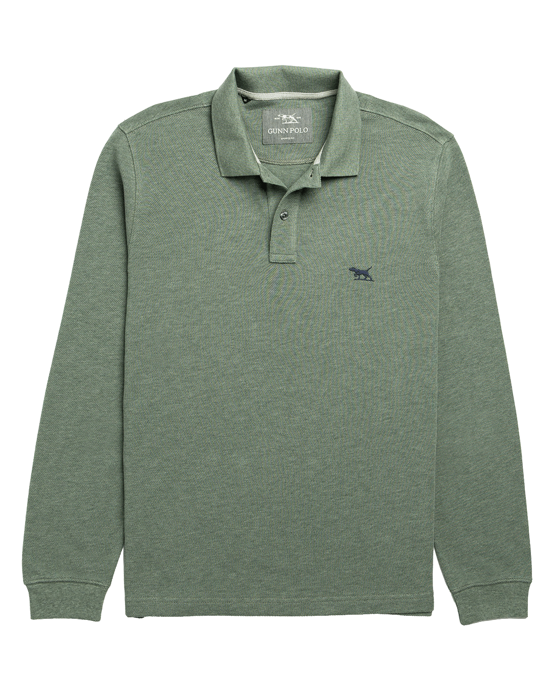 Rodd & Gunn Polo Shirts Rodd & Gunn Fern Green Gunn Long Sleeve Polo Shirt