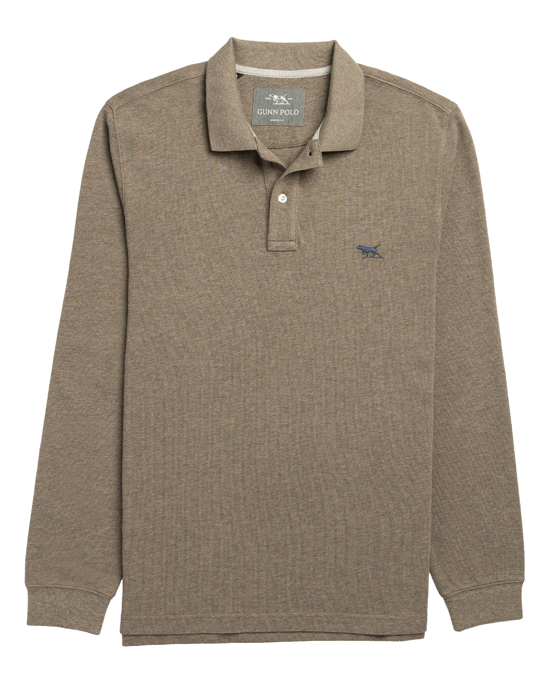 Rodd & Gunn Polo Shirts Rodd & Gunn Latte Gunn Long Sleeve Polo Shirt