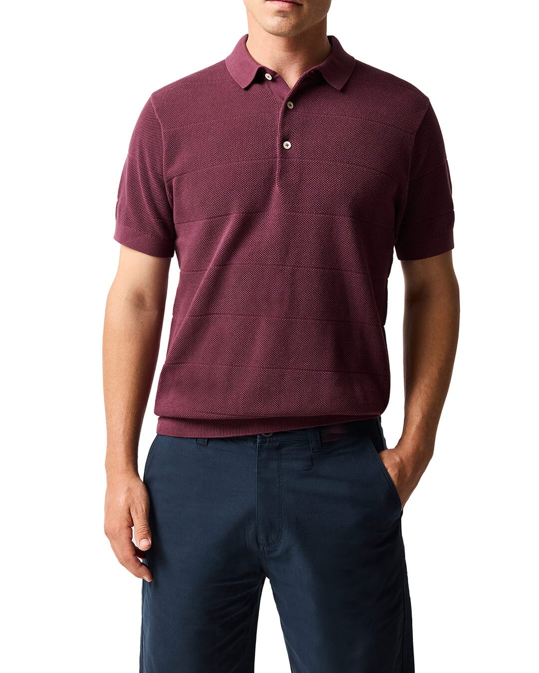 RODD & GUNN Polo Shirts Rodd & Gunn Masons Flat Oxblood