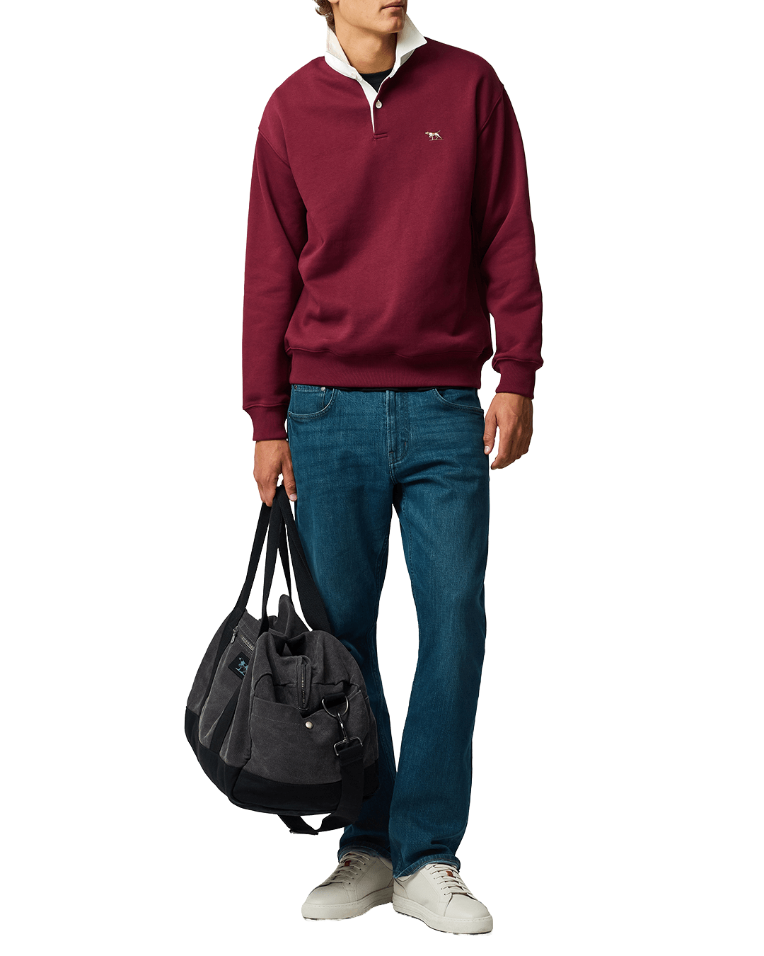 Rodd & Gunn Polo Shirts Rodd & Gunn Oxblood Otago Rugby Shirt