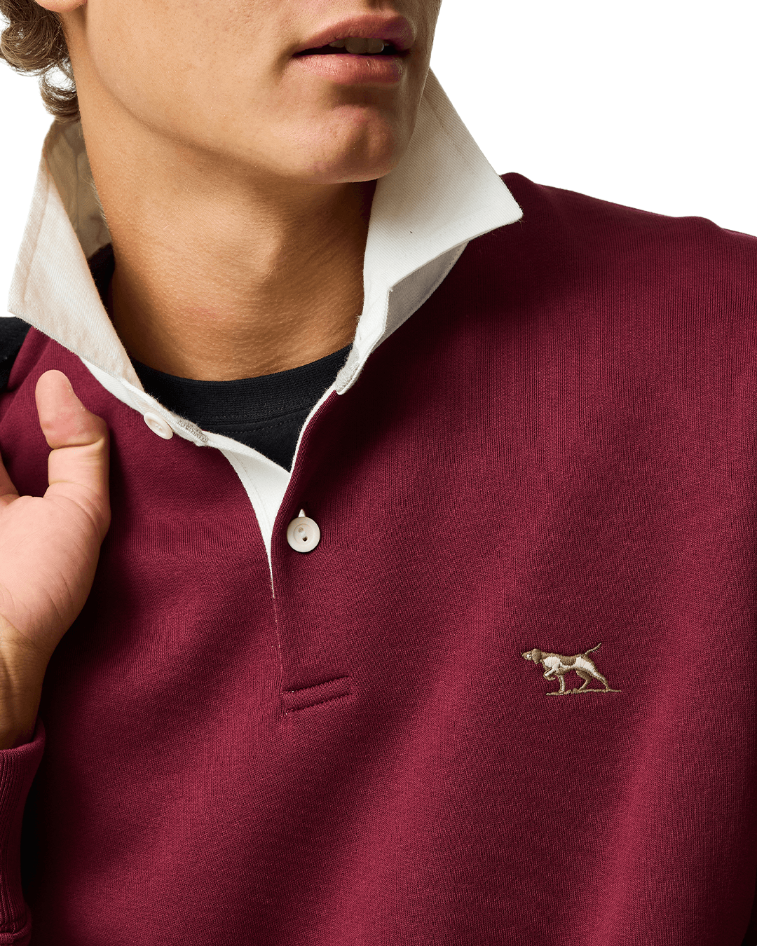 Rodd & Gunn Polo Shirts Rodd & Gunn Oxblood Otago Rugby Shirt