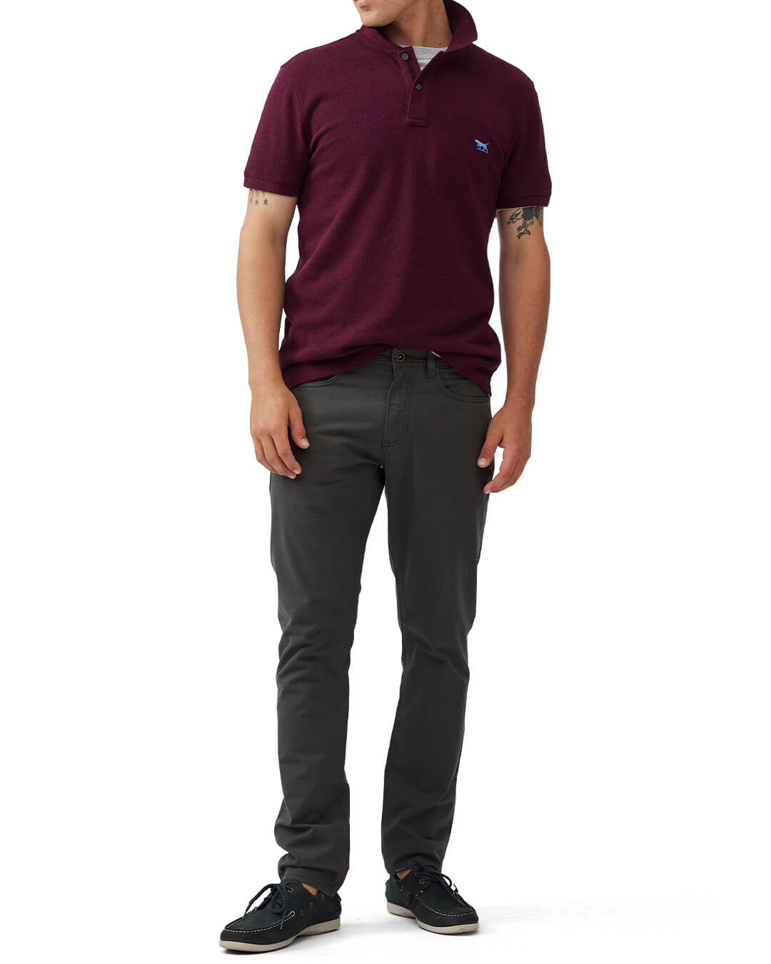 RODD & GUNN Polo Shirts Rodd & Gunn The Gunn Polo Garnet