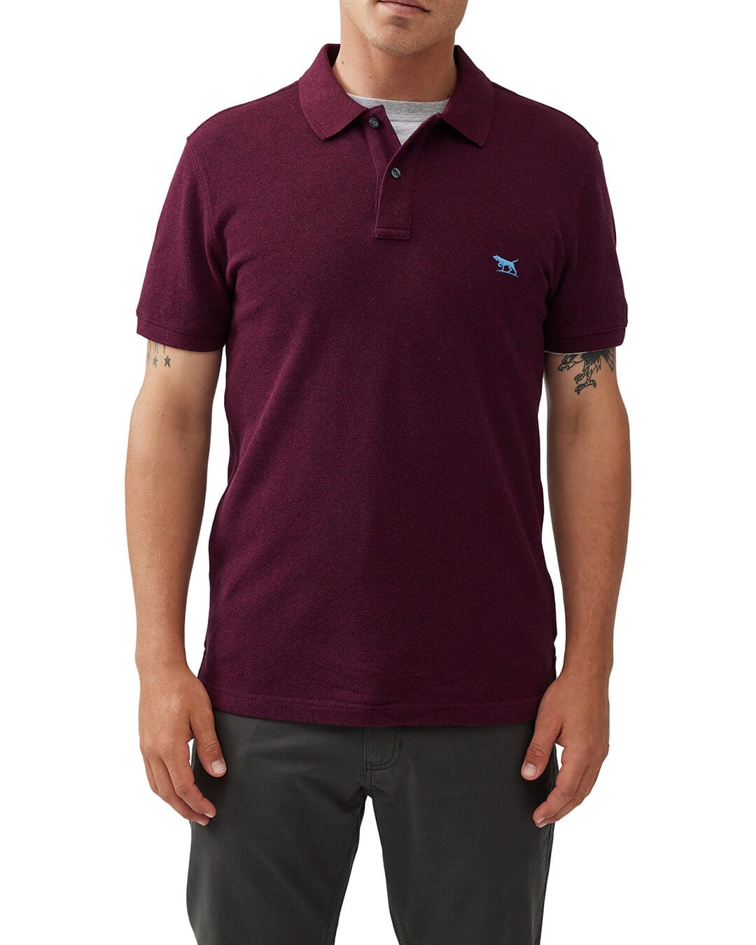 RODD & GUNN Polo Shirts Rodd & Gunn The Gunn Polo Garnet