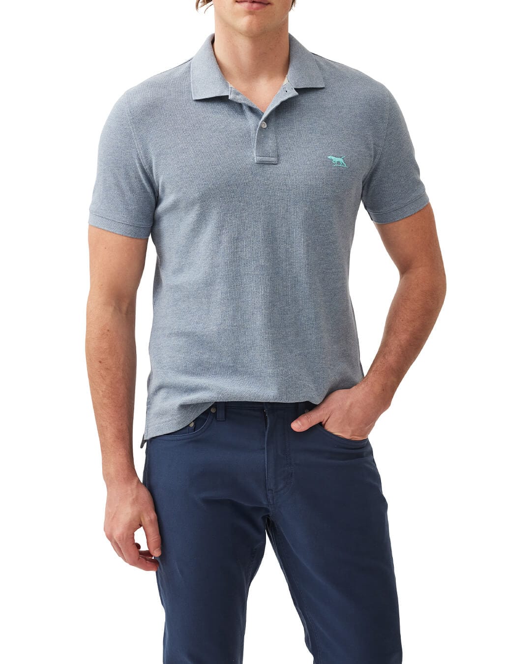 RODD & GUNN Polo Shirts Rodd & Gunn The Gunn Polo Steel Blue