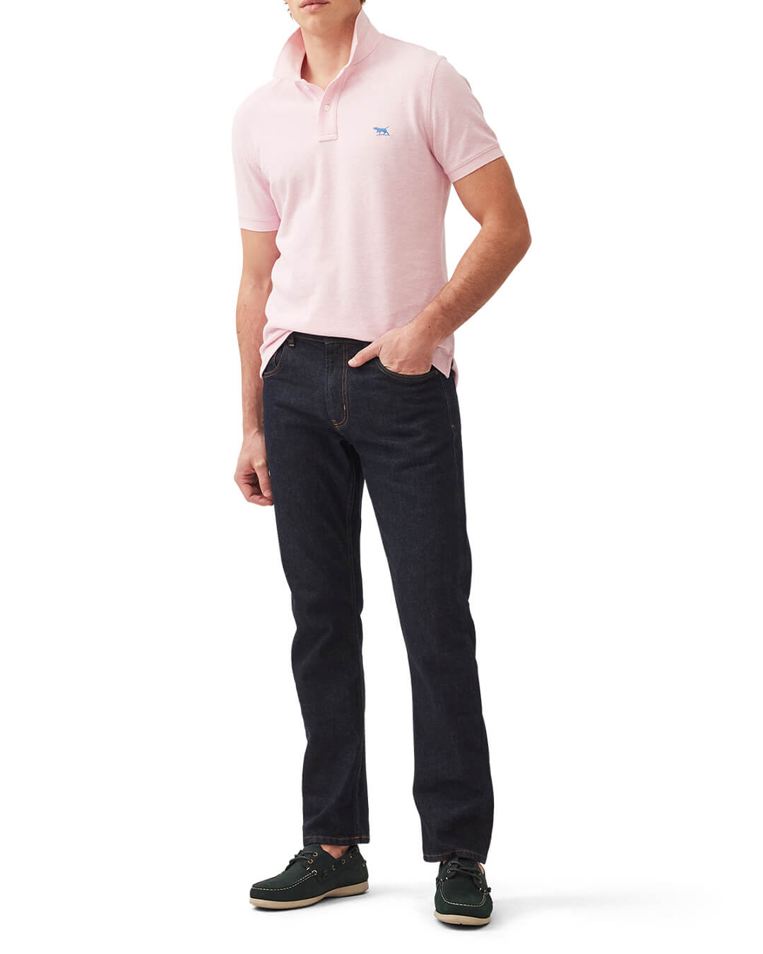 Rodd &amp; Gunn Polo Shirts THE GUNN POLO SHIRT ROSE WATER