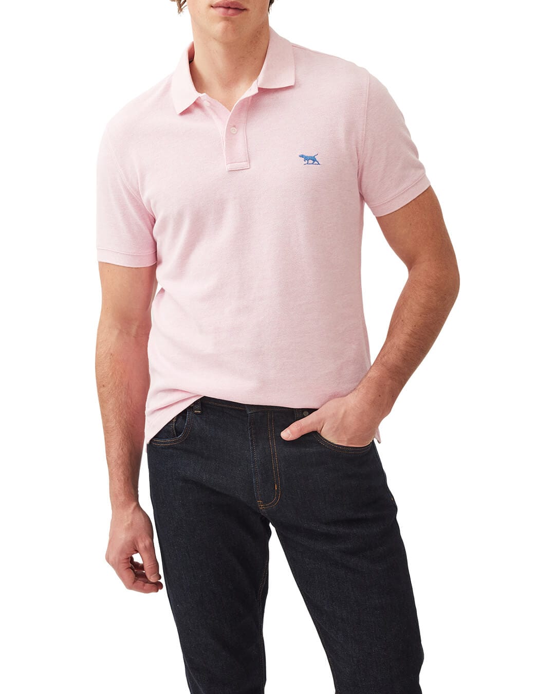 Rodd &amp; Gunn Polo Shirts THE GUNN POLO SHIRT ROSE WATER