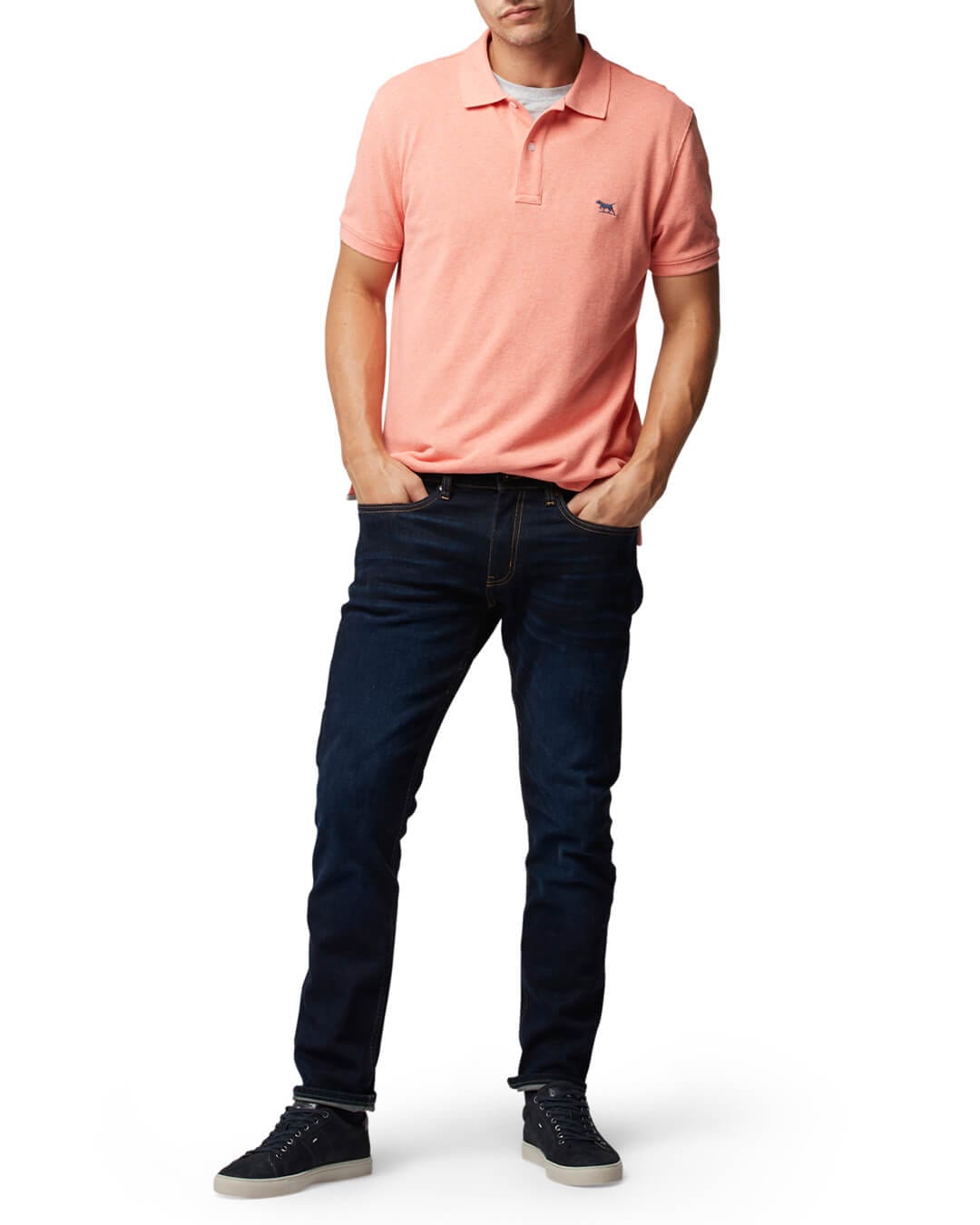 Rodd &amp; Gunn Polo Shirts THE GUNN POLO SHIRT SALMON