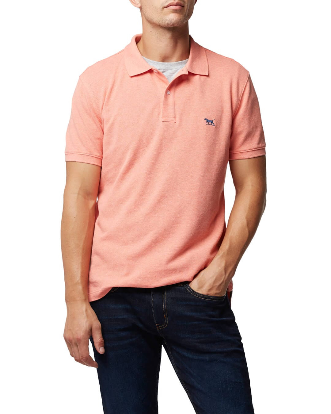 Rodd &amp; Gunn Polo Shirts THE GUNN POLO SHIRT SALMON