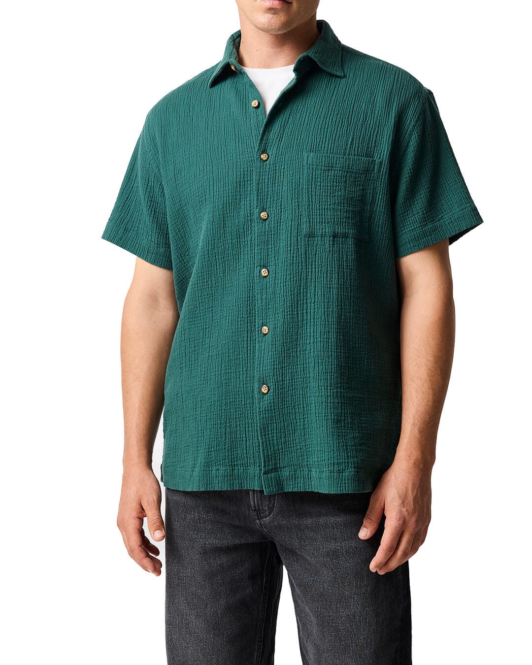 RODD & GUNN Shirts Rodd & Gunn Adams Flat Bottle Green